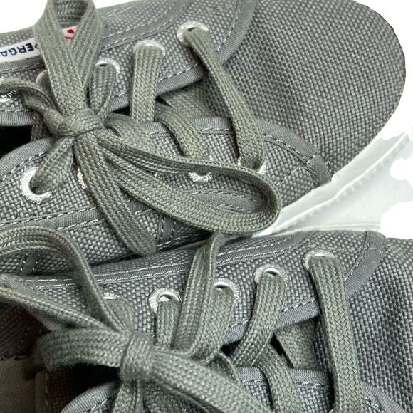 Superga gray classic canvas low top sneakers size 7 - Picture 7 of 16